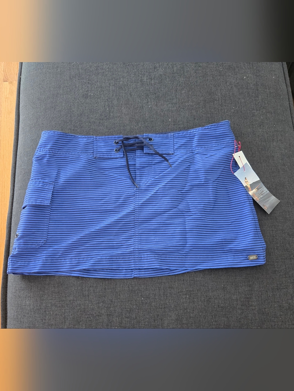NWT Carve Designs Blue Striped Paddler skirt 8